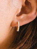 Demi- Fine Pearl Gold Hoop Earrings