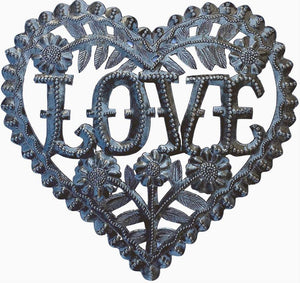 Love Heart Metal Wall Decoration