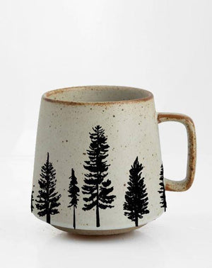 Evergreen Trees Stoneware Mug