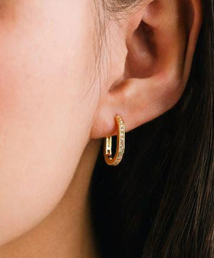 Solana Paperclip Hoop Earrings