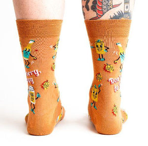 Don't Worry, Be Hoppy Crew Socks