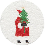 Compostable Santa circle Sponge