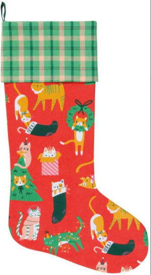 Let it Meow Cat Christmas Stocking