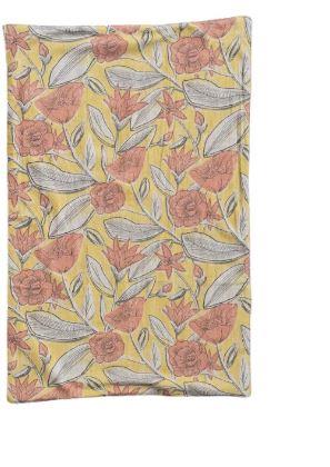 Floral & Yellow Terry Cloth Tea Towel