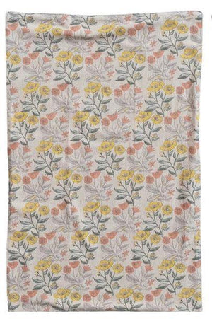 Flowers & Cream Terry Cloth Dish Towel