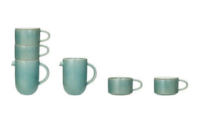 Aqua Blue Pitcher & Mugs