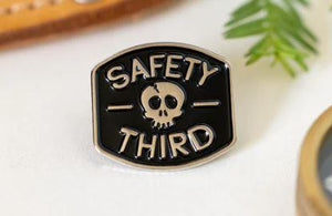 Safety Third Enamel Pin