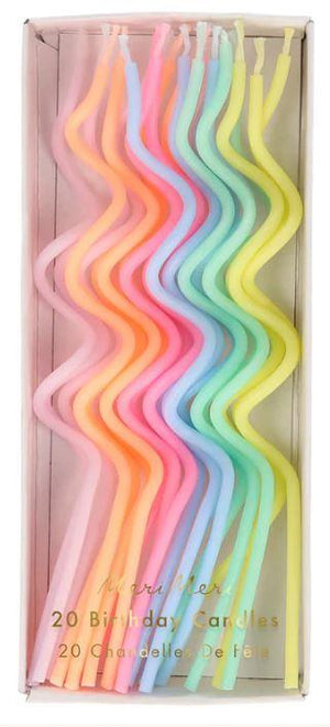 Pastel Swirly Birthday Candles