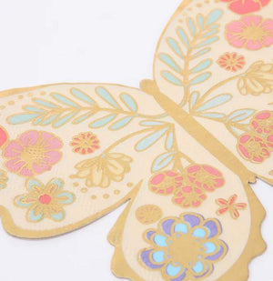 Floral Butterfly Napkins