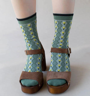 Little Daisy Sage Socks