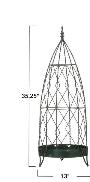 Green Garden 35" Obelisk