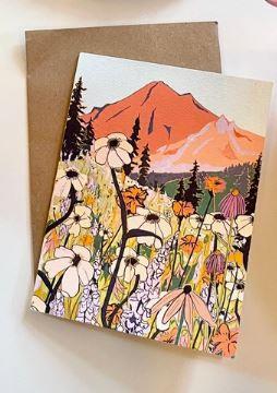 Wildflower Mountain Peach Card