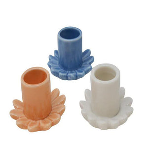 Nude Ceramic Flower Candle Holder