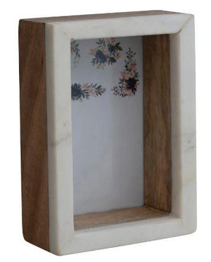 Marble and Wood Shadow Box Frame