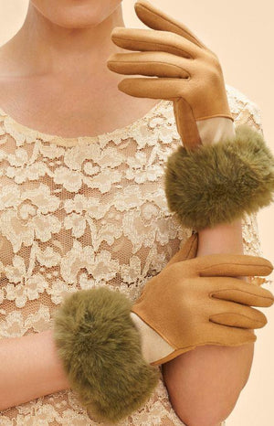 Tan & Beige Gloves