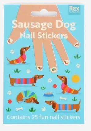 Children's Nail Stickers Sausage Dog