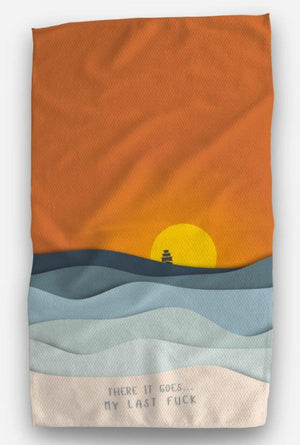 There It Goes Sunset Tea Towel