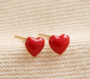 Red Heart Earrings