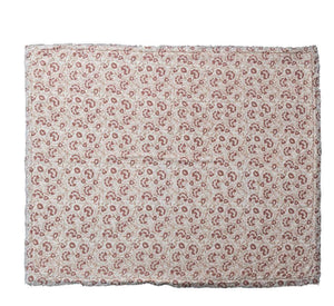 Rose Patterned Sherpa Blanket