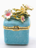 Jeweled Floral Trinket Box