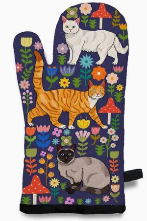 Spring Kitty Oven Mitt