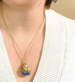 Blue Agate Bloom Necklace