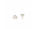 Silver Everly Heart Earrings