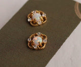 Victorian Opal Stud Earrings