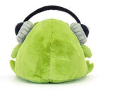 Ricky Rain Frog With Headphones Stuffed Animal