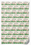 Elf Train Holiday Wrapping Paper