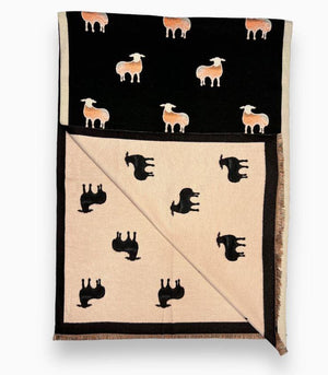 Reversible Sheep Scarf