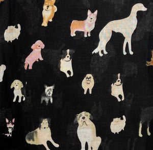 Dog Print Lightweight Scarf