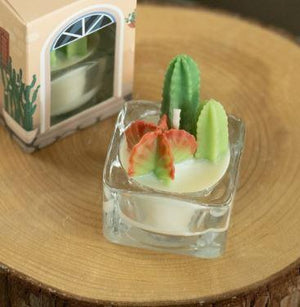 Fairy Castle Cactus Tealight Candle