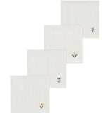 Flower Cloth Napkins - Set of 4