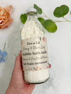 Peony & Olive leaf Bubble Bath Milk