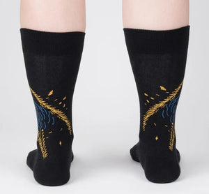 Night Cat Men Socks