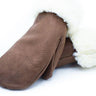 Brown Deerskin Leather Mittens