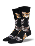 Men's Cat in Glasses Socks