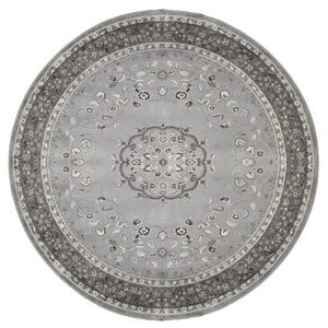 Medallion Grey Round Rug