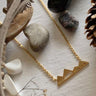 Mountain Range Gold Necklace