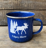 Calgary, Alberta Moose Enamel Mug