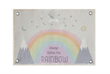 Canvas "Always Follow the Rainbow" Wall Decor