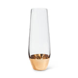 Gold Band Stemless Champagne Flute