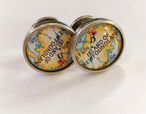 Island of Newfoundland - Vintage Map Cufflinks