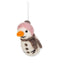 Felt Snowman Ornament - Pink/Brown