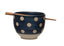 Polka Dot Bowl with Chopsticks