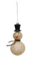 Glass Snowman Ornament