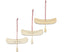 Wooden Canoe Ornaments - Set of 3