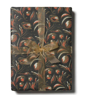 Midnight Flowers Wrapping Paper