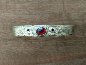 Garnet & Champagne Diamond Cuff